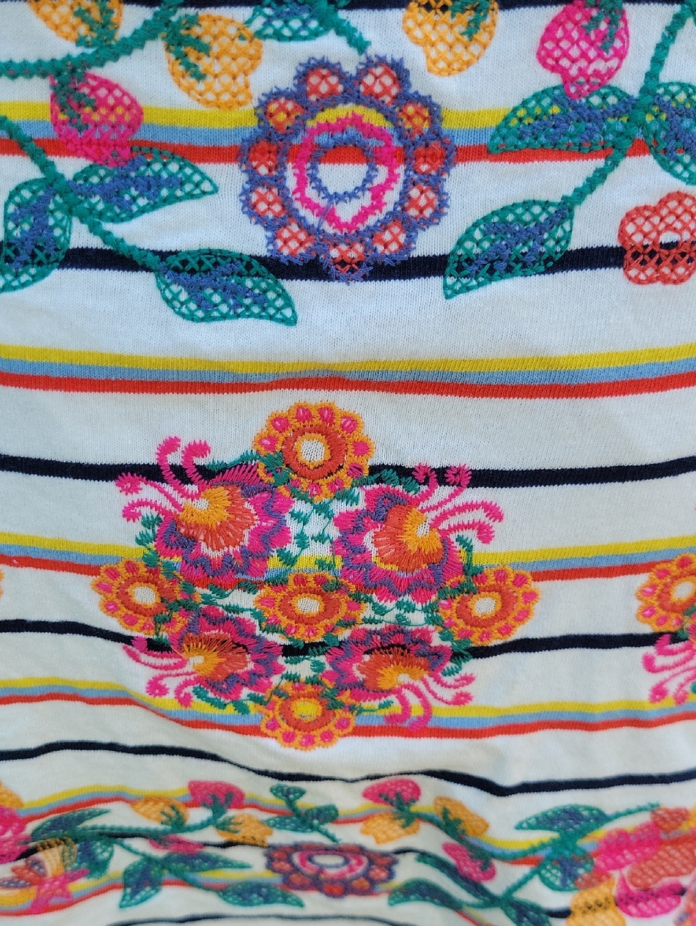 THML Multicolor Embroidered Pencil Skirt Southwest Boho Vibes Sz S - Picture 9 of 16